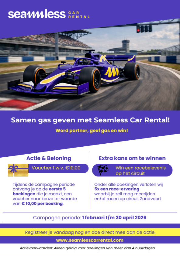 Samen gas geven met Seamless Car Rental